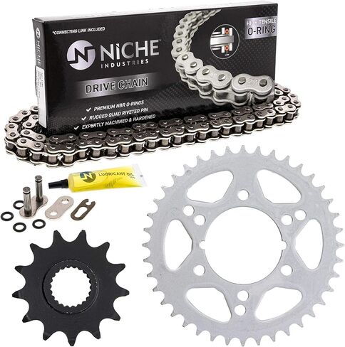 NICHE Drive Sprocket Chain Combo for Polaris Xplorer 300 4X4 Front 13 Rear 40 Tooth 520V O-Ring 84 Links in Kuwait