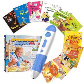 قلم قراءة تفاعلي مع 10 كتب قافية للأطفال من سن 3 إلى 5 سنوات اضغط لقراءة لعبة تعلم الصوت USB-C قابلة للشحن in Kuwait