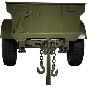 ملحقات سيارات RC 1/10 لأجزاء شاحنات RC الزاحفة 1/12 لـ C8815 و1/10 Trail Truck Utility Trailer لسيارة جيب العسكرية الزيتونية الخضراء (مقطورة) in Kuwait