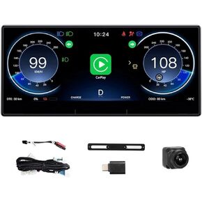 شاشة عرض علوية متوافقة مع طراز Tesla 3/Y، شاشة 9 بوصة HUD Carplay Android Auto ملحقات أدوات لوحة أجهزة القياس in Kuwait
