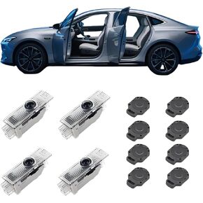 LED Car Door Welcome Lights Compatible with Selected 1/3/4/5/6/7 Series, X1/X2/X3/X4/X5/X6/X7, 328i, 528i, 530i, E92, HD Courtesy Puddle Lights with, Plug & Play, (2PCS) in Saudi Arabia