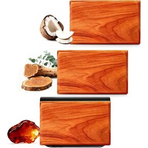 Car Air Freshener - Wooden Air Freshener-Teak Amber Cabana Variety Scent Refill - Long Lasting Natural Car Fresheners - Clip Included in Saudi Arabia