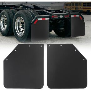 24"x30" Angled Mud Flaps, 1/8" Thick Heavy Duty Polymer Splash Guards for Semi Trucks & Trailers, Anti-Spray Design Universal Fit Truck Mud Guards, 2 Pack in Saudi Arabia