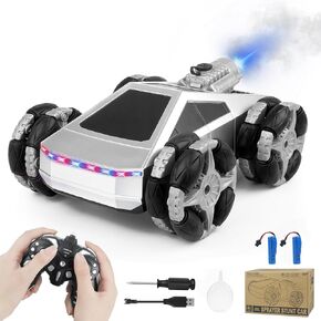Remote Control Car,RC Cars for Boys 4-7 8-12, 4WD High Speed All Terrain Remote Control Monster Truck, 1:16, 2.4GHZ Monster Truck Toy with LED Lights & Spray,Kids Christmas Birthday Gift for Boys in Saudi Arabia