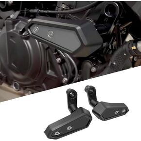 من أجل مزيل 400 500 SE eliminator 400 500 se 2025 2024 2023 2022 2021 ملحقات إطار جديد منزلق إطار محرك دراجة نارية مضاد للسقوط، وسادة مضادة للسقوط، إطار محرك منزلق مضاد للسقوط (أسود) in Kuwait