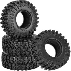 RC 1.3 Soft Silicone Rubber Wheel Tires for 1/18 TRX4M/Ascent-18/FMS 1/24 SCX24 RC Crawler,1.3" Soft Mud Terrain/Rock Crawling/Swamp Claw Mud Terrain/Road RC Tires 4Pcs,Style (A) in Kuwait