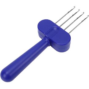 Vikye Portable Cord Knitting Tool Efficient Latch Hook for Crafting Ideal for Beginners and Experts (Blue) in Kuwait
