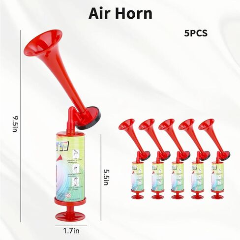 5 Packs Air Horn, Handheld Airhorn, Noise Makers are Suitable for Basketball and Football Games, Sporting Events, Concerts, and Parties in Kuwait