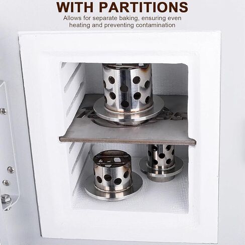 1150℃ Electric Muffle Furnace, 1750W Pottery Kiln with PID Temperature Control, Window for DIY Projects, Home Ceramics, Plaster Molding, Ideal for Artists and Hobbyists in Kuwait
