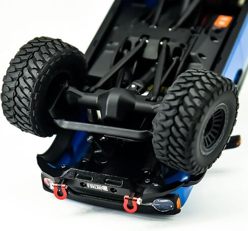Aluminum Alloy Front & Rear Bumper with Red Shackles for Axial SCX30 Bronco, 1/30 Scale RC Car Upgrade Part (Black) in Kuwait