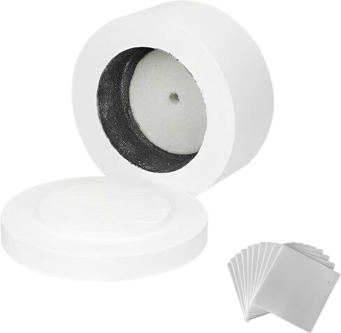 Ceramic Fiber Microwave Kiln, High-Temp Glass Fusing Furnace with 10 Square Papers for DIY Art & Craft Projects in Kuwait
