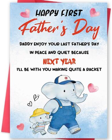 Fathers Day Card for Son, Happy Father's Day Son Card, Fathers Day Gift for Men, Heartfelt Greeting Card for a Good Men and Father, Proud Parent Card in Saudi Arabia
