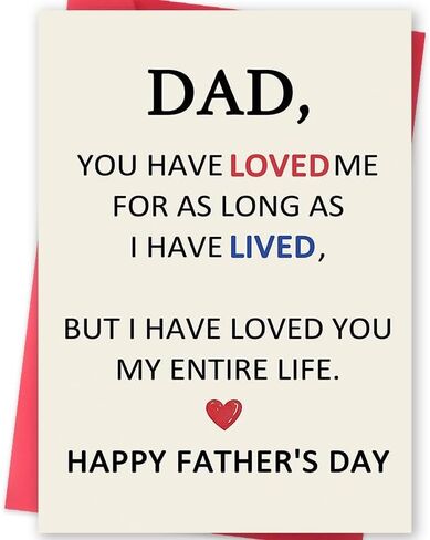 Fathers Day Card for Son, Happy Father's Day Son Card, Fathers Day Gift for Men, Heartfelt Greeting Card for a Good Men and Father, Proud Parent Card in Saudi Arabia