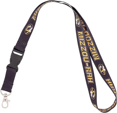 Desert Cactus University of Missouri Tigers MU Mizzou Car Keys ID Badge Holder Lanyard Keychain Detachable Breakaway Snap Buckle (Yellow) in Saudi Arabia
