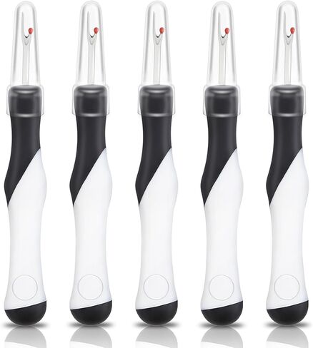 5 Pack Needle and Thread Seam Ripper, Purple Stitch Ripper Set for Sewing, Ergonomic Non-Slip Handle Seam Rippers, Handy Stitch Remover Tool for Embroidery Cross Stitch Knitting Crafting in Kuwait