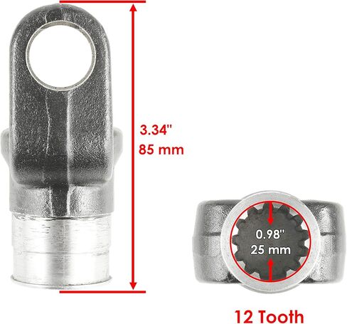 Caltric Front Propeller Shaft Yoke Compatible with Suzuki KingQuad 400 LT-F400F 2008 2009-2020 in Kuwait