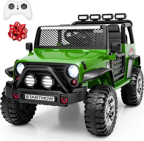 سيارة شاحنة ركوب 24 فولت 4WD مع محركات 800 وات، مقعدين، جهاز تحكم عن بعد، زهرة هدية، 3 سرعات، موسيقى البوب، قوة 4 عجلات، سيارات ركوب 24 فولت للأطفال الكبار الأولاد والبنات، أحمر in Kuwait