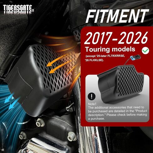 Cooling Fan for Harley 2017-later Touring Road King, Road Glide, Street Glide, Electra Glide Models (Except '25-Later FLTRXRRSE, '26 FLHXLSE) in Kuwait