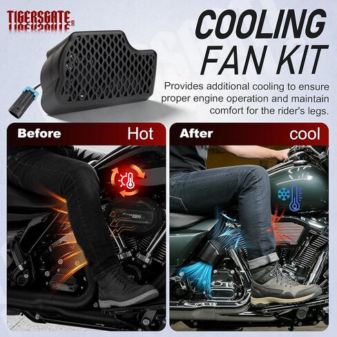 Cooling Fan for Harley 2017-later Touring Road King, Road Glide, Street Glide, Electra Glide Models (Except '25-Later FLTRXRRSE, '26 FLHXLSE) in Kuwait