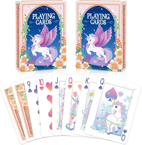 Playing Cards 2 Pack, 2 Deck of Cards, Cat Theme Playing Cards, Standard Poker Cards Set for Card Games Family Game Night Blackjack Travel Party Favors Birthday Stocking Stuffers in Kuwait