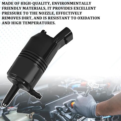 Windshield Washer Pump Front, Windshield Wiper Washer Fluid Pump Replacement with Grommet, OEM#385-232316A 89025062 8-6710 22127652, for Chevy GMC Buick Pontiac Oldsmobile Isuzu Cadillac Trucks in Kuwait