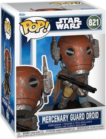 فانكو بوب! حرب النجوم: Mandalorian & Grogu - Mercenary Guard Droid - شخصية فينيل قابلة للتجميع - فكرة هدية - بضائع رسمية - ألعاب للأطفال والكبار - عشاق حرب النجوم in Kuwait
