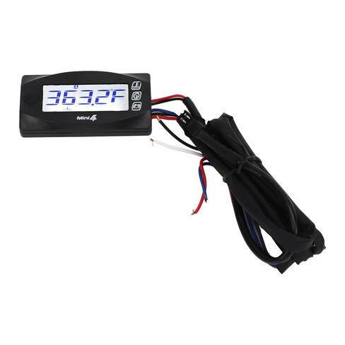 DAN&DRE Digital LCD Motorcycle Thermometer with 4 in 1 Display - Oil Temperature, Time, Voltage and Speed - DC12V Compatible (#4) in Saudi Arabia