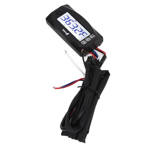 DAN&DRE Digital LCD Motorcycle Thermometer with 4 in 1 Display - Oil Temperature, Time, Voltage and Speed - DC12V Compatible (#4) in Saudi Arabia