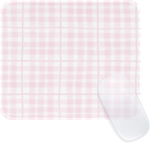 Cute Blue Stripes Mouse Pad, Waterproof Aesthetics Mouse Pads Design, Non-Slip Rubber Base Computer Simple Funny Mousepad,Small Mouse Mat Desk Accessories,Light Blue in Saudi Arabia