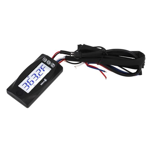 DAN&DRE Digital LCD Motorcycle Thermometer with 4 in 1 Display - Oil Temperature, Time, Voltage and Speed - DC12V Compatible (#4) in Saudi Arabia