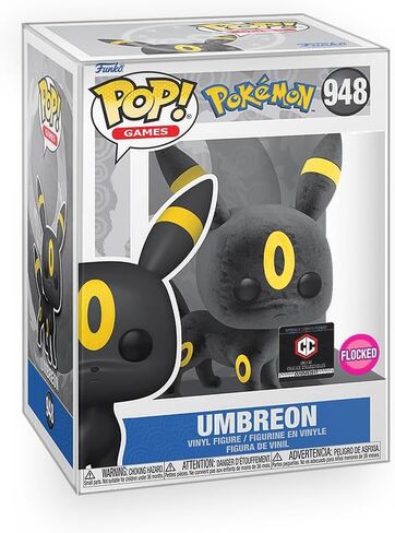 Funko Pop! Games: Pokemon - Umbreon (Flocked) Limited Edition Exclusive Vinyl Figure Collectibles Bundled with Box Protector in Kuwait
