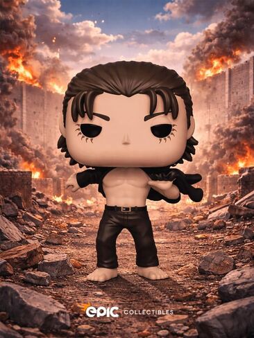 مقتنيات ملحمية Pop Anime: Attack on Titan - Eren Jaeger مع قميص مفتوح مجسم من الفينيل مع واقي صندوق متوافق مع Funko in Kuwait
