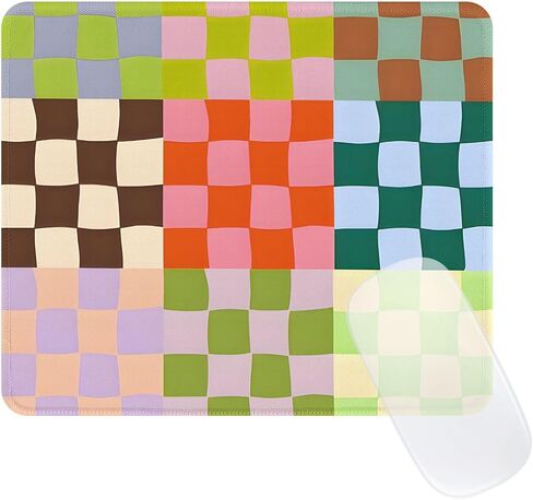 Cute Blue Stripes Mouse Pad, Waterproof Aesthetics Mouse Pads Design, Non-Slip Rubber Base Computer Simple Funny Mousepad,Small Mouse Mat Desk Accessories,Light Blue in Saudi Arabia