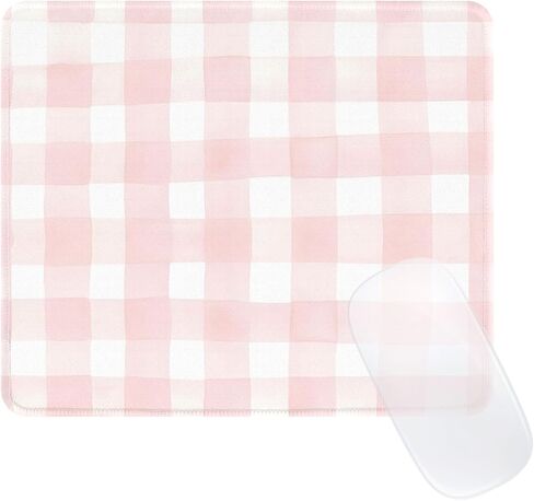Cute Blue Stripes Mouse Pad, Waterproof Aesthetics Mouse Pads Design, Non-Slip Rubber Base Computer Simple Funny Mousepad,Small Mouse Mat Desk Accessories,Light Blue in Saudi Arabia