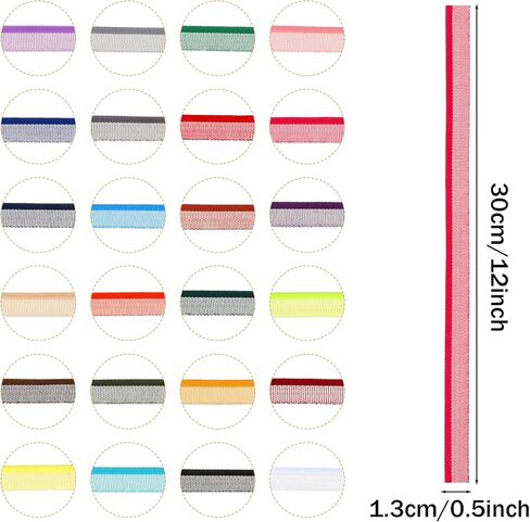 24 Pcs Book Binding Endbands 12 Inch 24 Colors Cotton Book Headband Materials Kit Cotton Books Decor Ribbon for Decor, Bookbinding in Kuwait