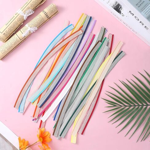 24 Pcs Book Binding Endbands 12 Inch 24 Colors Cotton Book Headband Materials Kit Cotton Books Decor Ribbon for Decor, Bookbinding in Kuwait