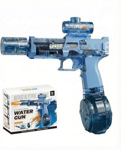 Electric Water Gun 4 Pack for Kids & Adults, Automatic Water Guns with Continuous Shooting, 7m Range, 320ml Tank, Fast Refill 30s, Rechargeable Water Blaster for Pool Beach Outdoor Summer Toys in Kuwait