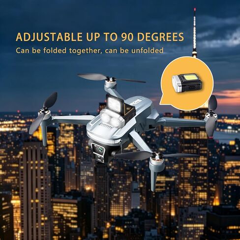 Drone Searchlight, 450lm, 6 Modes, 1200mAh, 3H Runtime, for DJI Mini 4 Pro/Mavic 3 Pro/Air 3S/Avata/Neo/Flip (black) in Kuwait