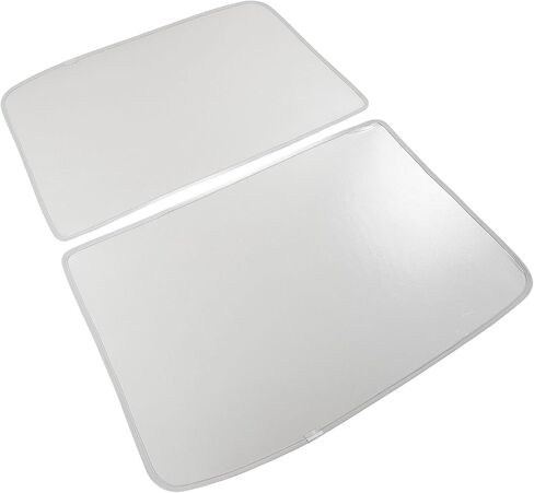 ZJchao ZJchao Glass Roof Sunshade, Sunroof Sun Shade Roof Window Sunshade Type Manganese Steel Alloy + Ice Crystal Gauze with Storage Bag for Reduce Direct Sunlight (Black) (Grey) in Kuwait
