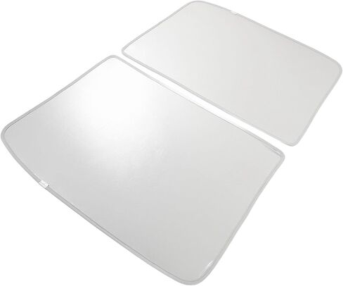 ZJchao ZJchao Glass Roof Sunshade, Sunroof Sun Shade Roof Window Sunshade Type Manganese Steel Alloy + Ice Crystal Gauze with Storage Bag for Reduce Direct Sunlight (Black) (Grey) in Kuwait