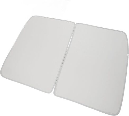 ZJchao ZJchao Glass Roof Sunshade, Sunroof Sun Shade Roof Window Sunshade Type Manganese Steel Alloy + Ice Crystal Gauze with Storage Bag for Reduce Direct Sunlight (Black) (Grey) in Kuwait