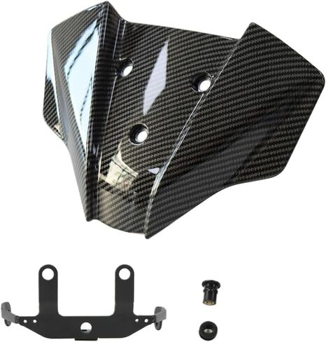 Windshield Wind Deflector Visor for 790 (2018-2024), 890 (2021-2024), and 890 R (2020-2023) - Black/Grey(Orange) in Kuwait