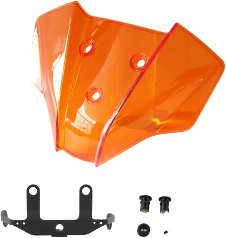 Windshield Wind Deflector Visor for 790 (2018-2024), 890 (2021-2024), and 890 R (2020-2023) - Black/Grey(Orange) in Saudi Arabia