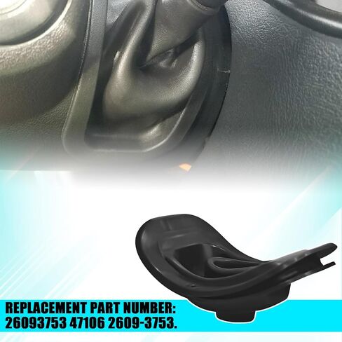 1PC Shifter Boot 26093753 47106 Shifter Lever Handle Boot Seal for 2000-2006 Chevy GMC Sierra Suburban Yukon، مقاوم للخدش ومقاوم للماء، أحذية مقبض ناقل الحركة استبدال الختم (أسود) in Kuwait