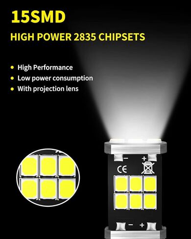 T15 921 912 906 LED Bulbs Xenon White Back Up Light 2835 Chipsets Compatible with 2003-2015 2016 2017 2018 2019 2020 Toyota Corolla Reverse Lights, Pack of 2 in Kuwait