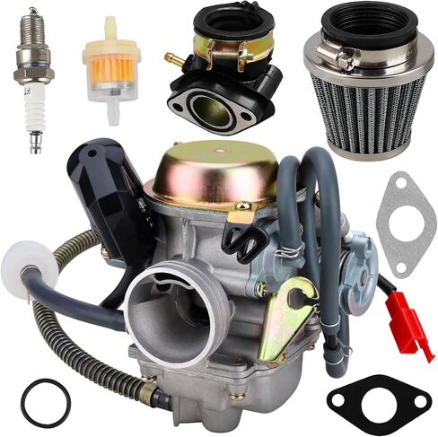 150cc Carburetor for GY6 4 Stroke Engines 125cc 150cc 152QMJ 157QMI PD24J 24mm for Motorcycle Scooter ATV Go Kart with Electric Choke in Saudi Arabia