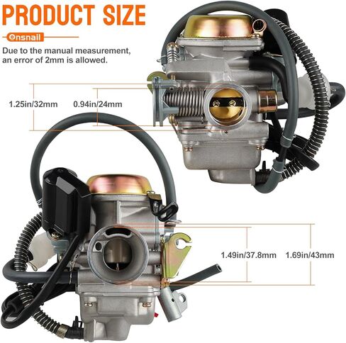 150cc Carburetor for GY6 4 Stroke Engines 125cc 150cc 152QMJ 157QMI PD24J 24mm for Motorcycle Scooter ATV Go Kart with Electric Choke in Saudi Arabia