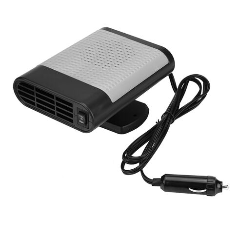 12V Car Portable Electric Window Heater, Windshield Defroster and Demister Fan with 360° Rotary Base, Hot and Natural Wind Modes for Quick Frost and Fog Removal (Black Red) in Saudi Arabia
