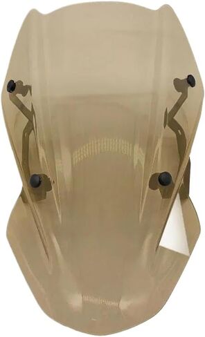 Motorcycle Windscreen Flyscreen Wind Deflector with Mounting Bracket Compatible with Z650 2017 2018 2019(Light Smoke) in Kuwait