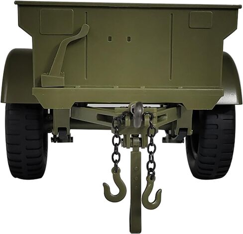 ملحقات سيارات RC 1/10 لأجزاء شاحنات RC الزاحفة 1/12 لـ C8815 و1/10 Trail Truck Utility Trailer لسيارة جيب العسكرية الزيتونية الخضراء (مقطورة) in Kuwait